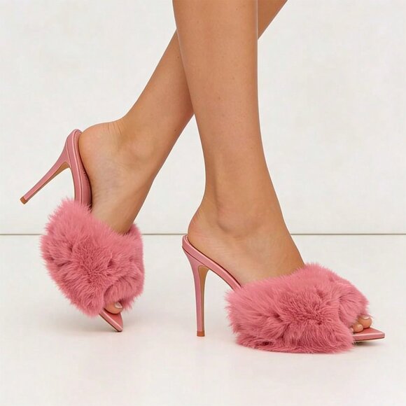 MODA ME COUTURE Shoes - Pink Sexy Women's Cut Out Party Heeled Sandals